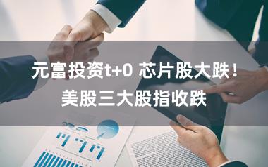 元富投资t+0 芯片股大跌！美股三大股指收跌