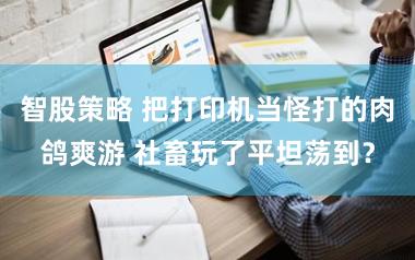 智股策略 把打印机当怪打的肉鸽爽游 社畜玩了平坦荡到？